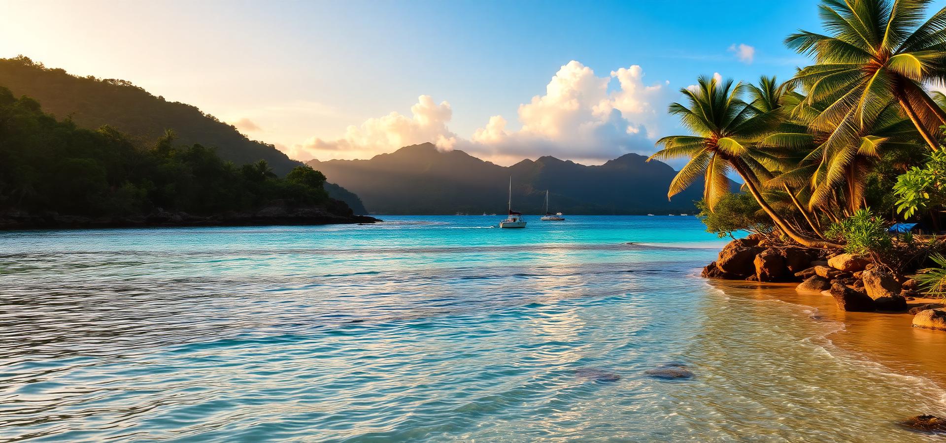 Puerto Rico coastline at sunset